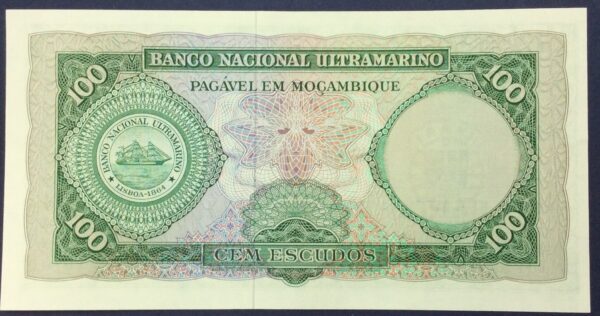 Mozambique 100 Escudos 1961 GB725 - Image 2