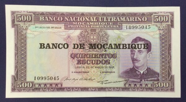 Mozambique 500 Escudos 1967 GB726