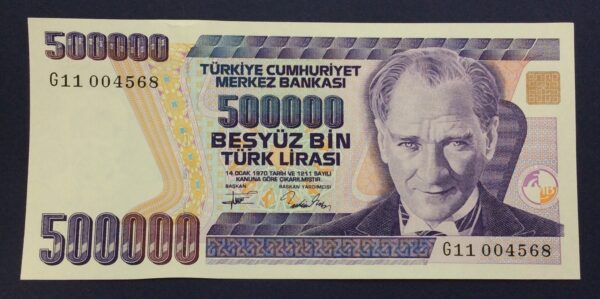 Turkey 500000 Lira 1993-1994 GB733