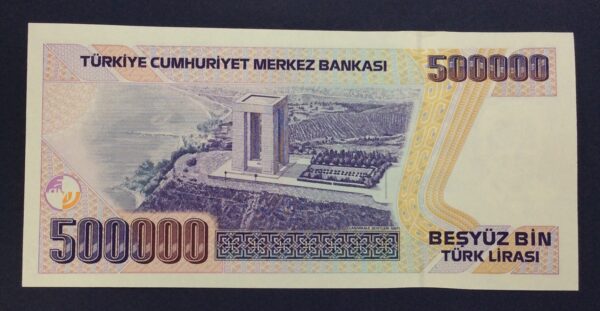 Turkey 500000 Lira 1993-1994 GB733 - Image 2