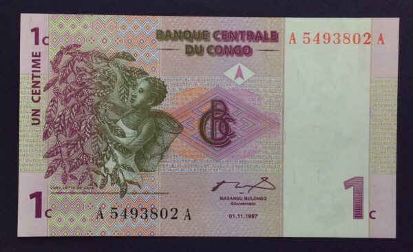 Congo 1 Centime 1997 GB739