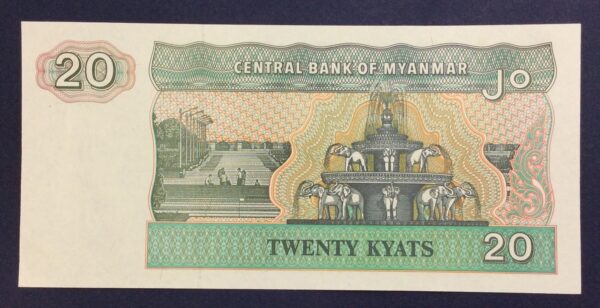 Myanmar 20 Kyats 1994 GB770 - Image 2