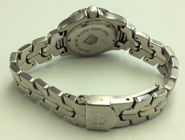 Tag Heuer Ladies White Dial Silver Stainless Steel Bracelet Watch - Image 4