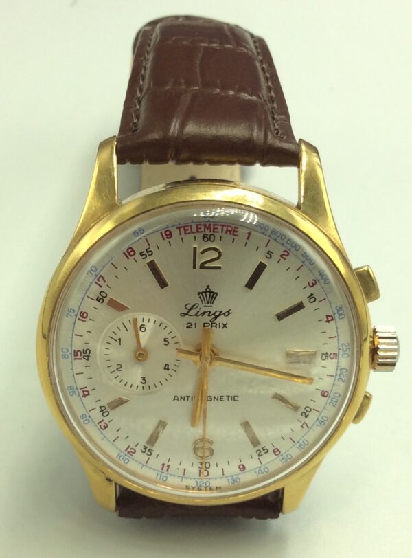 Lings 21 Prix Chronostop Chronograph Mechanical Vintage Watch