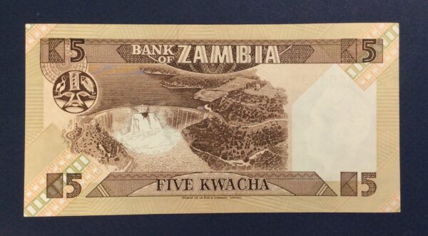 Zambia 5 Kwacha 1980 UNC GB829 - Image 2