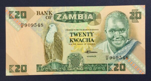 Zambia 20 Kwacha 1980 UNC GB831