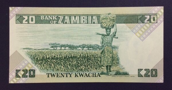 Zambia 20 Kwacha 1980 UNC GB831 - Image 2