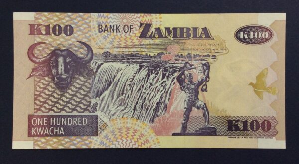 Zambia 100 Kwacha 1992 UNC GB833 - Image 2