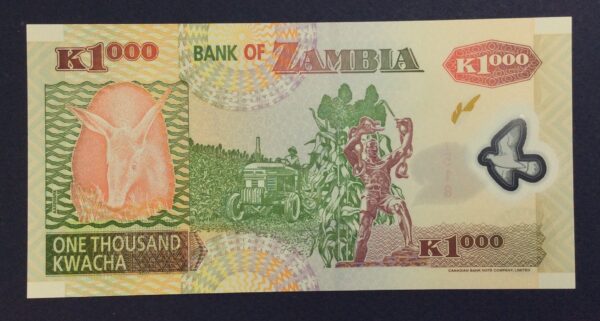 Zambia 1000 Kwacha 2003 UNC GB834 - Image 2