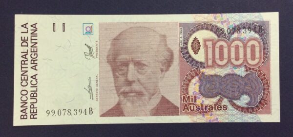 Argentina 1000 Australes 1988 UNC GB836
