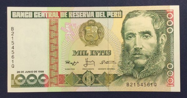 Peru 1000 Intis 1988 UNC GB847