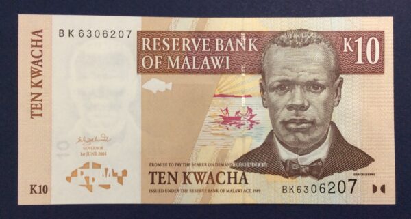 Malawi 10 Kwacha 2004 UNC GB849