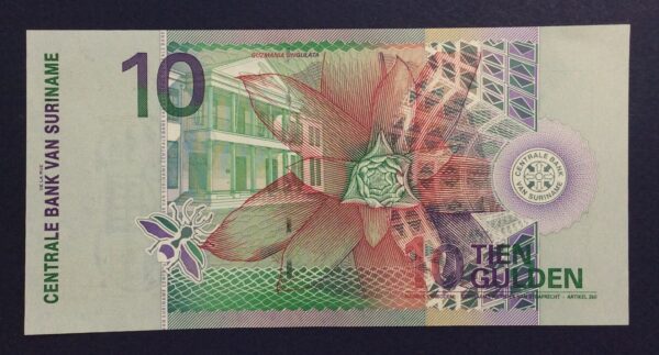 Suriname 10 Gulden 2000 UNC GB863 - Image 2