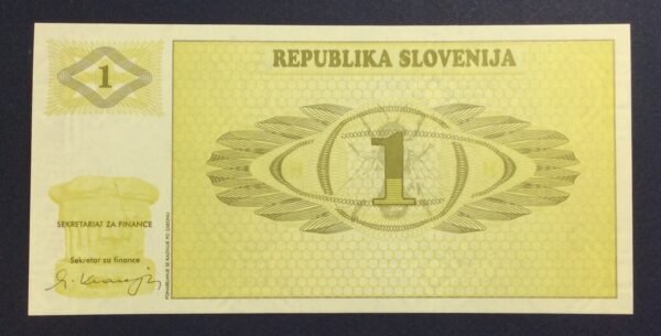 Slovenia 1 Tolar 1990 UNC GB903 - Image 2