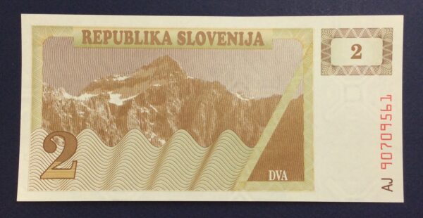 Slovenia 2 Tolar 1990 UNC GB904