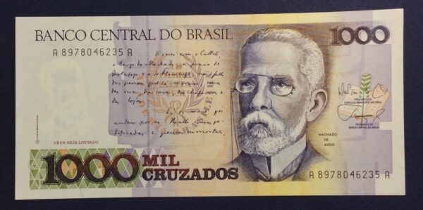 Brazil 1000 Cruzeiros 1989 UNC GB906