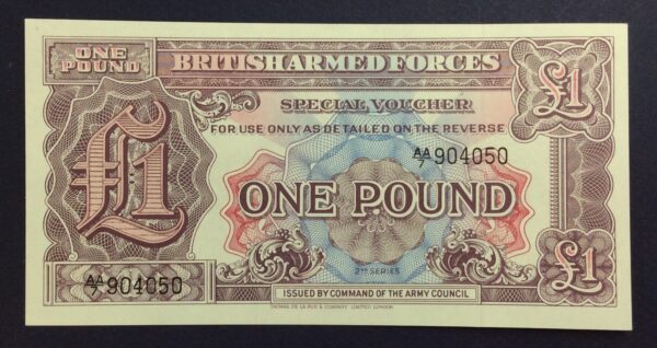 United Kingdom 1 Pound 1948 - British Armed Forces 2nd series UNC GB912