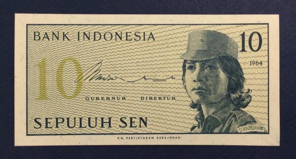 Indonesia 10 Sen 1964 UNC GB915