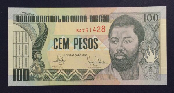 Guinea-Bissau 100 pesos 1990 UNC GB922