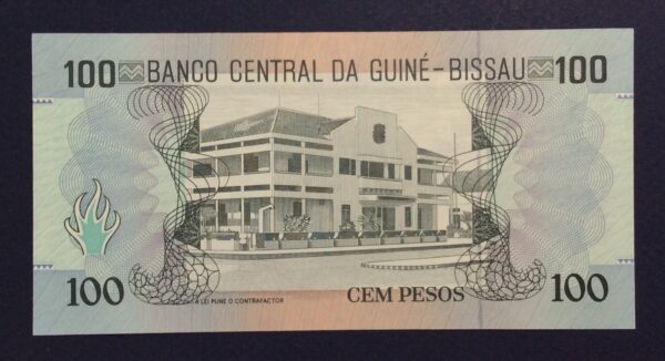 Guinea-Bissau 100 pesos 1990 UNC GB922 - Image 2