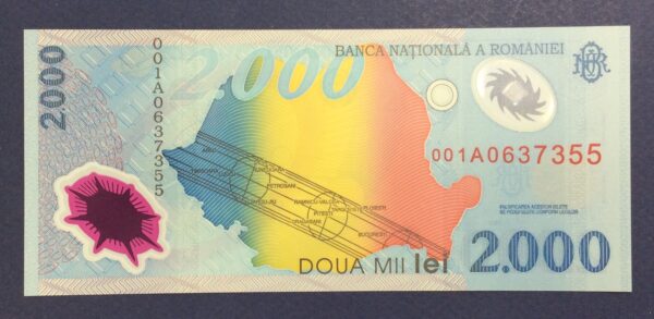 Romania 2000 Lei 1999 UNC GB923