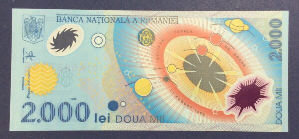 Romania 2000 Lei 1999 UNC GB923 - Image 2