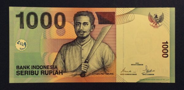Indonesia 1000 Rupiah 2000 UNC GB820 - Image 2