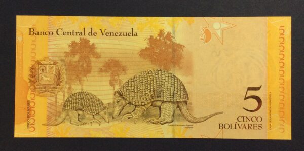 Venezuela 5 Bolivares 2007 UNC GB825 - Image 2