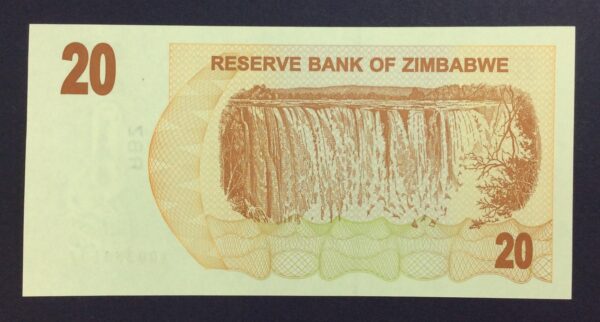 Zimbabwe 20 Dollars 2007 UNC GB826 - Image 2