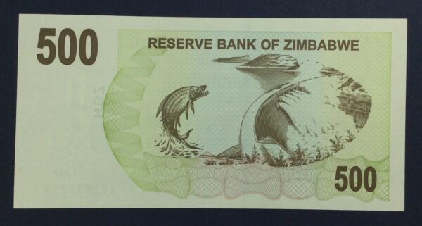 Zimbabwe 500 Dollars 2007 UNC GB827 - Image 2