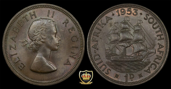 1953 1 Penny - Elizabeth II SOUTH AFRICA UNC PGC119