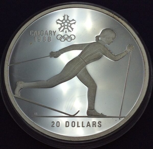 Canada 20 Dollars - Elizabeth II (Cross-country Skiing) 1986 GC483 - Image 2