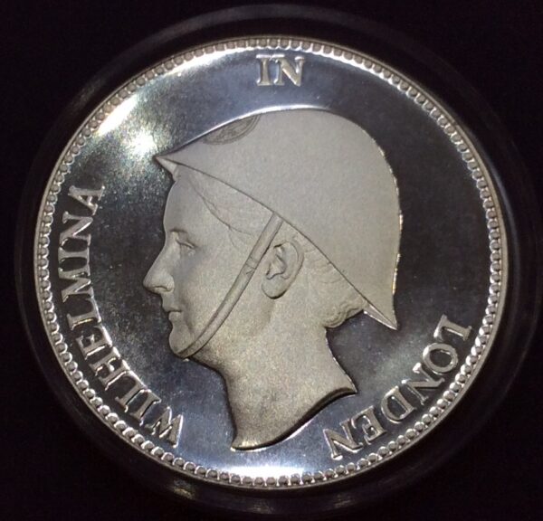 Netherlands Fantasy 1 Gulden 1940 (2015) (Wilhelmina in London) Silver Proof GC489