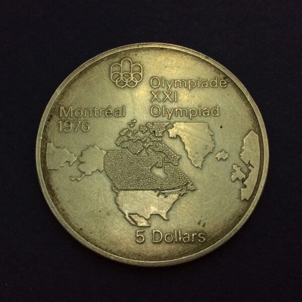 Canada 5 Dollars 1973 Silver Coin GC526 - Image 2