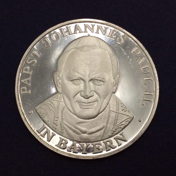 Papst Johannes Paul 1980 Silver Coin GC549