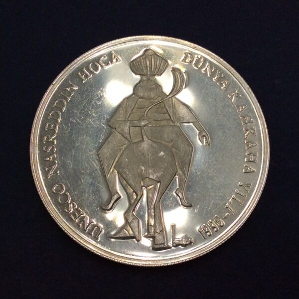 Turkey 750000 Lirasi 1996 Silver Coin GC557 - Image 2