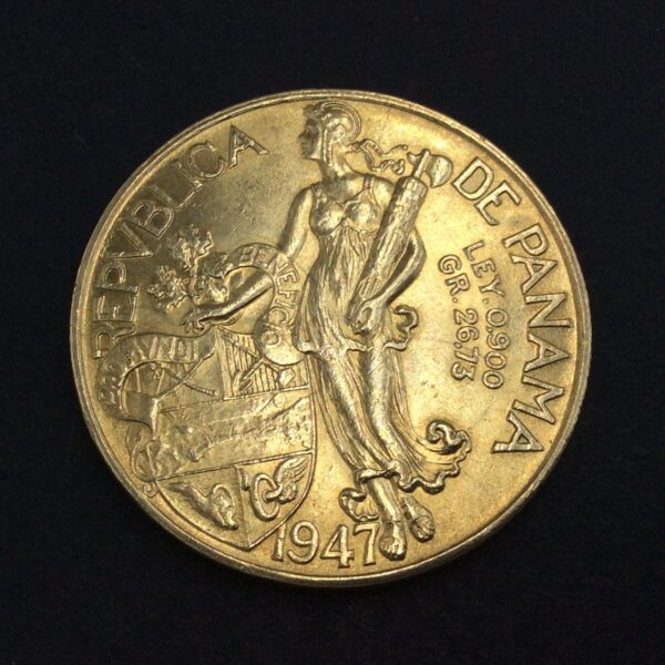 Panama 150 Balboas 1947 Silver Coin GC558 - Image 2