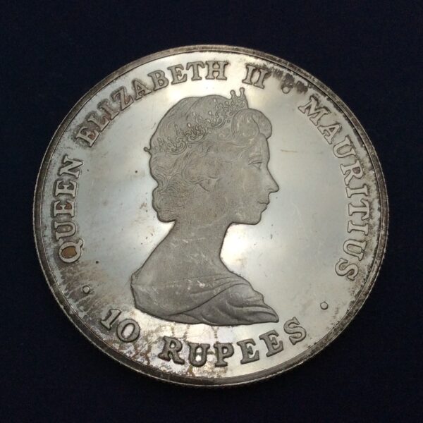 Mauritius 10 Rupees 1981 Silver Coin GC560 - Image 2