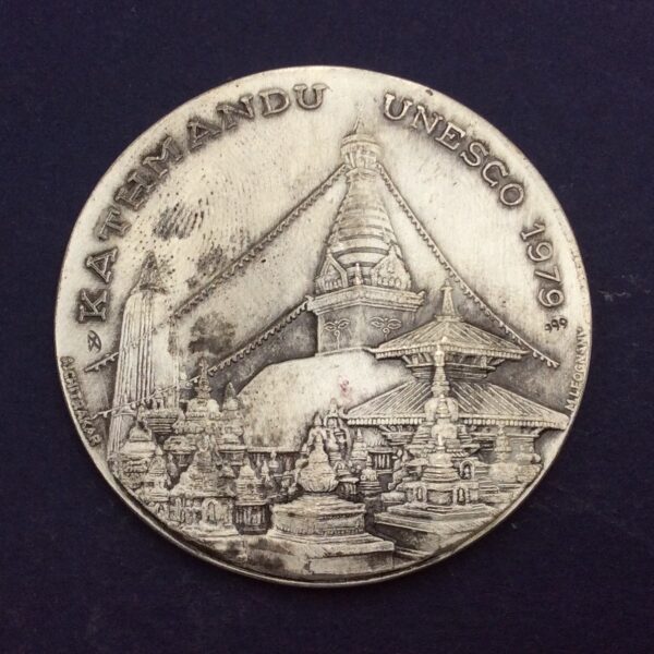 KATΗΜANDU UNESCO 1979 Silver Medal GC564 - Image 2
