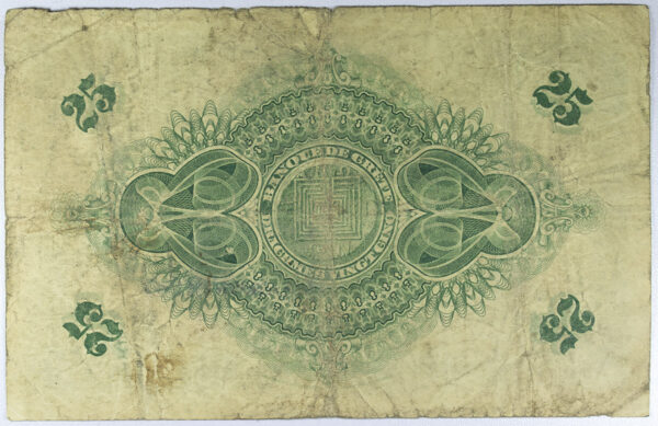 Τράπεζα Κρήτης 25 Δραχμές 1915 PGB A005 254057 - Image 2