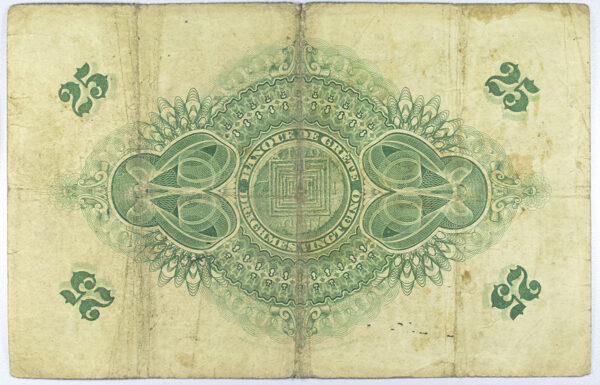 Τράπεζα Κρήτης 25 Δραχμές 1915 PGB A001 294931 - Image 2