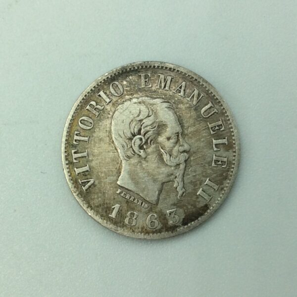 Italy 50 Centesimi 1863 GC619