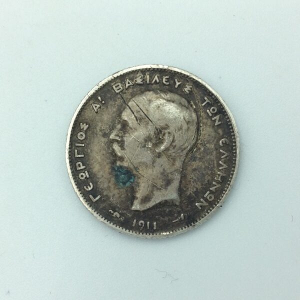 Greece 1 Drachmai 1911 GC638