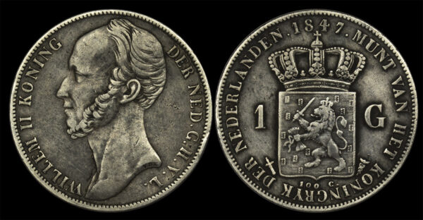 1847 1 Gulden - Willem II Nederlands PGC155