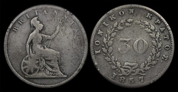 1857 30 Λεπτά Ιονικο Κράτος (Σπάνιο) PGC141