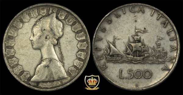 1960 500 LIRE ITALY SILVER UNC PGC138
