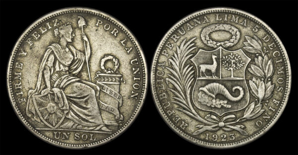 1923  1 Sol REPUBLICA PERUANA - LIMA PGC190