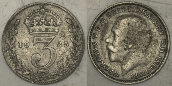 1925 Silver 3 Pence - George V PGC250