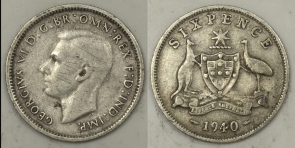 1940 Six Pence PGC252