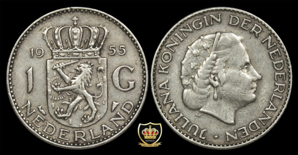 1955 1 Gulden - Juliana Nederlands PGC276